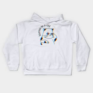 Karma is a Cat | psychedelic Kids Hoodie